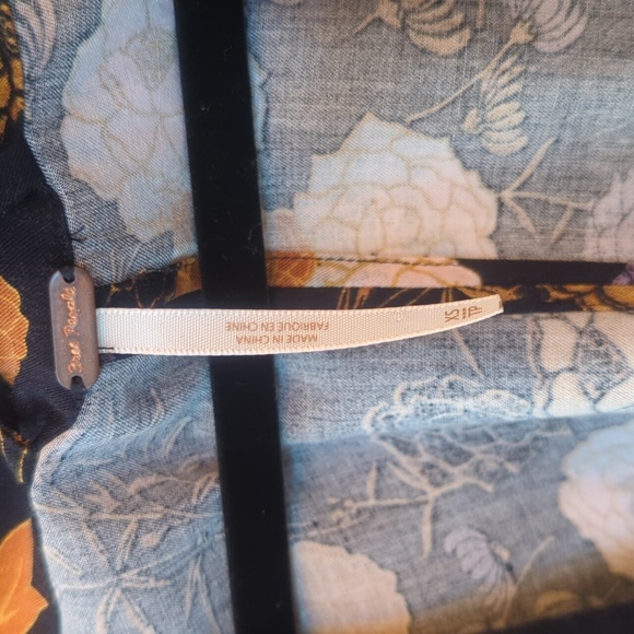 Free People 'Wrap It Up' Long Sleeve Floral Kimono XS - Picture 4 of 11